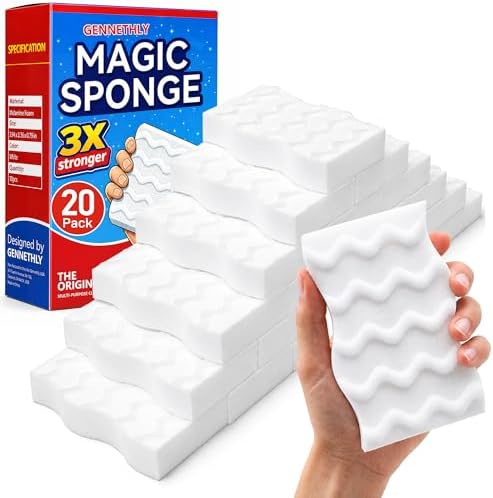 3X Density Magic Sponge Eraser, 20 Pack Cleaning Sponge by cerexult-