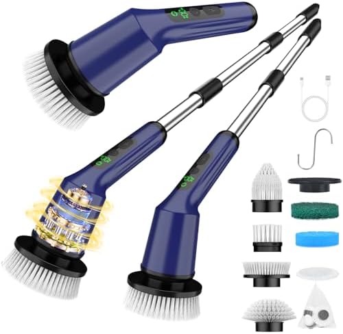 Electric Spin Scrubber for Bathroom, Shower Scrubber by CTMAST