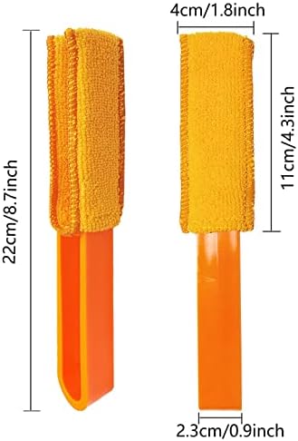 4 Pack Microfiber Blinds Duster, 4 Removable and Washable Sleeves, Cleaner - Image 3