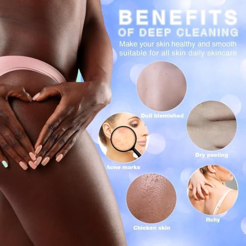 UJFQBH 3 Pieces African exfoliating net African Net Long Net Bath Sponge - Image 5