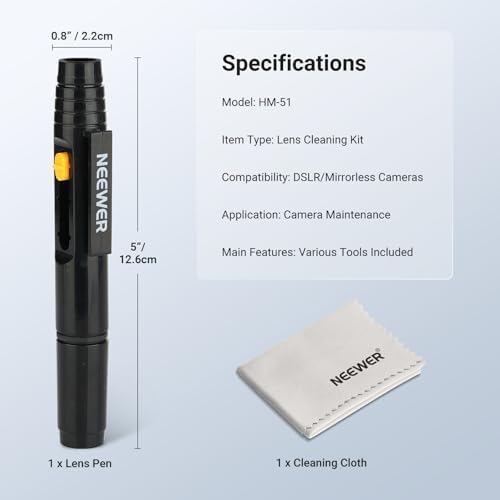 NEEWER 2 in 1 Camera Lens Cleaning Accessories Kit - Image 7