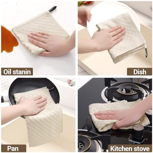 Homaxy 100% Cotton Terry Dish Cloths - Image 5