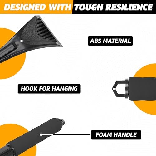 EcoNour Ice Scraper for Car Windshield Snow Scraper to Remove Snow & Ice - Image 2
