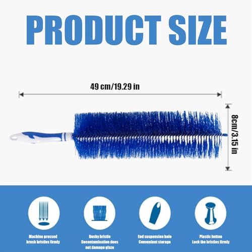 Fan Duster, Fan Cleaner Bendable & Flexible Dust Brush, 19.3x3.2 Microfiber - Image 2
