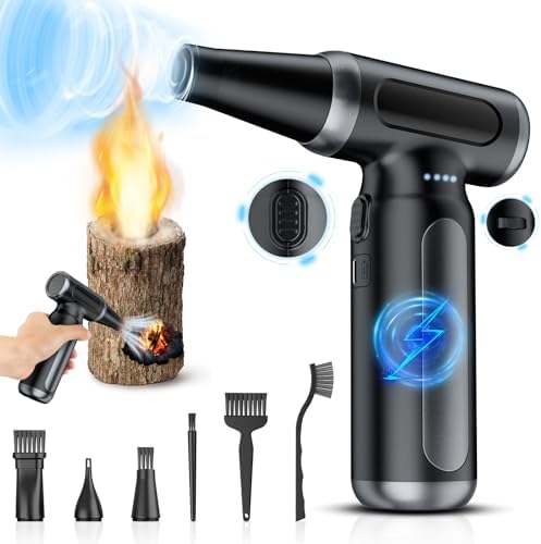 Electric Air Duster for PC Cleaning, 330000 RPM Compressed Air Duster & by Mershgaya