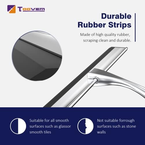 TOOVEM 14 Inch Shower Squeegee for Glass Doors - Image 5
