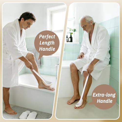 New Foot Brush with Adjustable Long Handle, 3-in-1 Foot Scrubber - Image 6