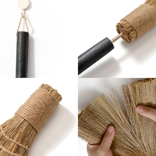 Natural Whisk Sweeping Black Handle Broom - Image 6