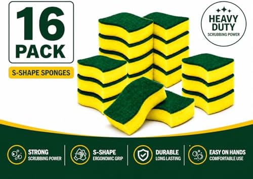 Heavy Duty Kitchen Sponges, 16 Pack - Image 4