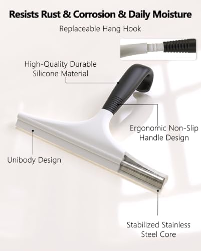 10 Inch Shower Squeegee for Shower Glass Doors - Image 2
