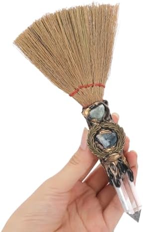 RENEMEGO Witch Crystal Altar Broom by RENEMEGO