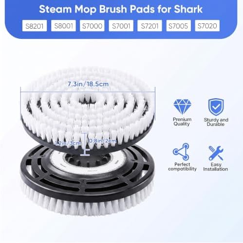 Upgraded Steam Mop Pad Replacement Brush Heads - Image 3