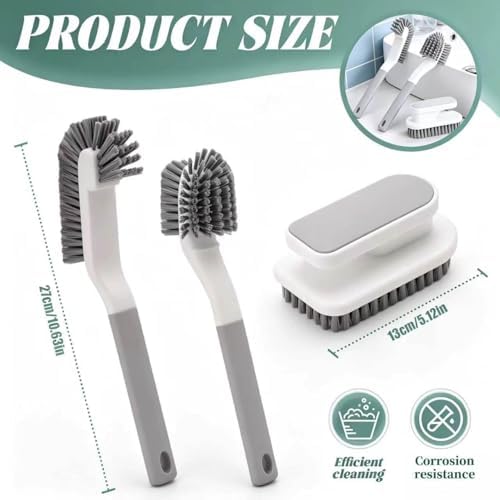3‑Pack Scrub Brushes, Medium Stiff - Image 2