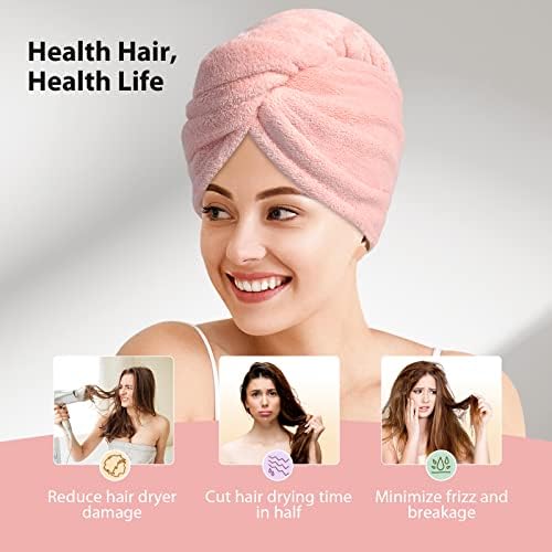 YFONG 3 Pack Microfiber Hair Towels Wrap - Image 4