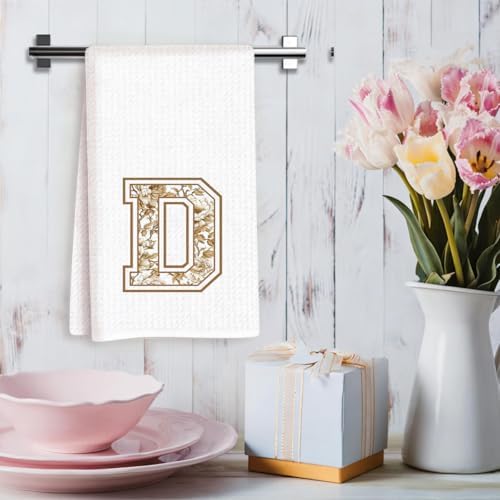 Chinoiserie Initial Kitchen Towels, Personalized Kitchen Towels, Personalized - Image 3