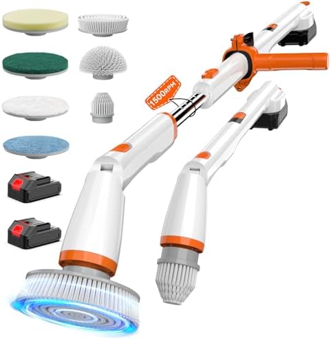 TUYU Electric Spin Scrubber, 1500RPM Powerful Cleaning Brush by TUYUElectricspinscrubber