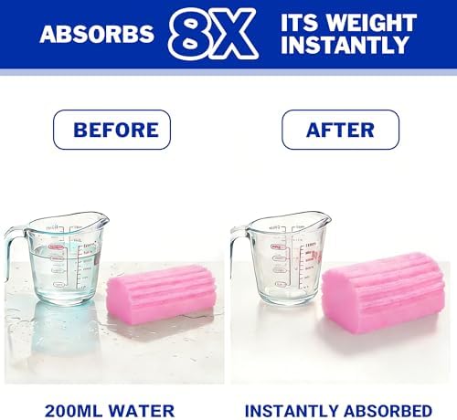 iKLYN 4 Pack PVA Cleaning Sponge, Super Absorbent Reusable Multi-Surface Damp - Image 2