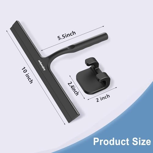 Shower Squeegee for Glass Doors, 10 Inch Shower Squeegee - Image 6