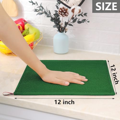 Homaxy 100% Cotton Waffle Weave Kitchen Dish Cloths 6-Pack - Image 5