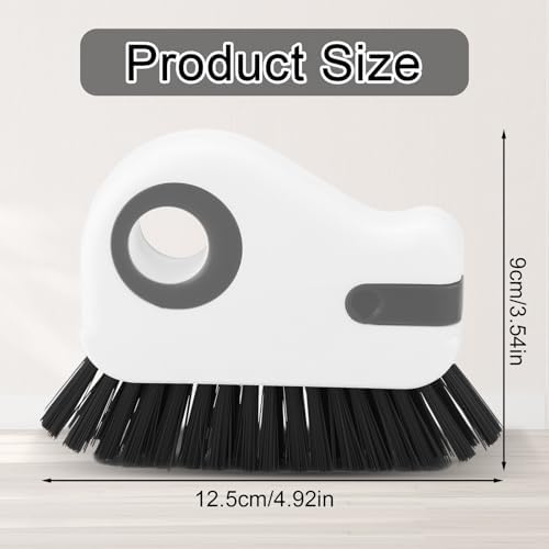 PEUTIER 2pcs Crevice Cleaning Brush, Hard Bristle Window Track Cleaning Tools 2 - Image 2