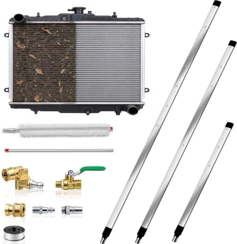 48" & 40" & 24" Radiator Cleaning Wand Set, Water/Air Flush Nozzle by SupplierforCats