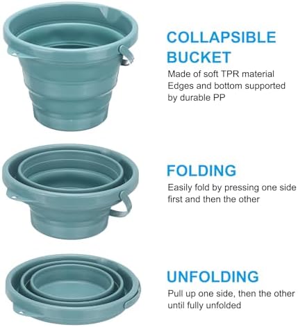 PATIKIL Collapsible Bucket 5L/1.3Gallon, Small Foldable Bucket Portable Plastic - Image 4