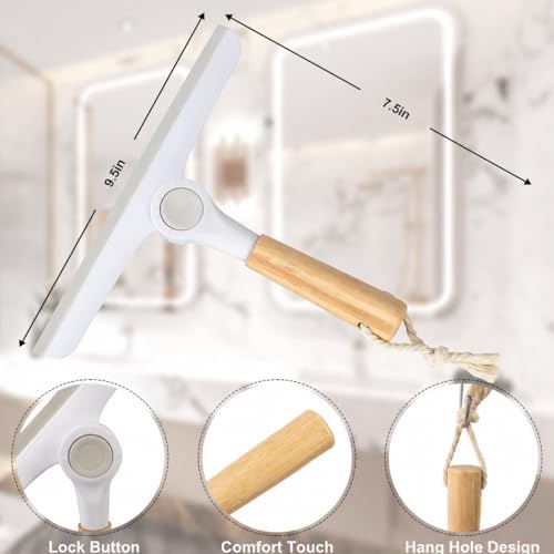 Window Squeegee for Glass Doors，All-Purpose 9.7” Window Cleaning Squeegee - Image 2
