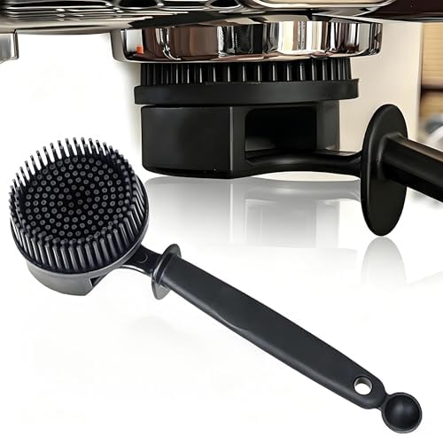 58mm Espresso Machine Group Head Brush, Detachable Silicone Cleaning Brush by Etmdoeve