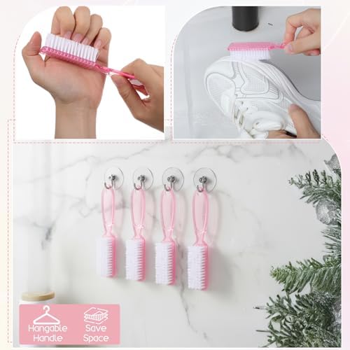 60 Pcs Nail Scrubber Brushes Bulk Handle Grip Manicure Brushes - Image 6
