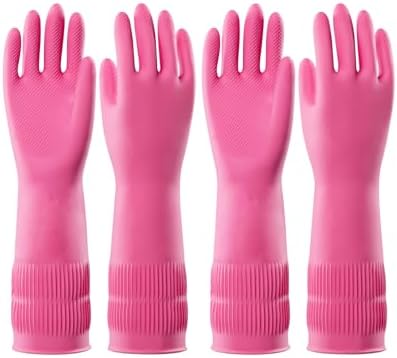 PACIFIC PPE 2 Pairs Reusable Natural Latex Dishwashing Gloves by PACIFICPPE