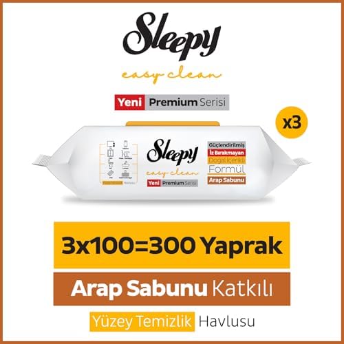 Sleepy Easy Clean Arabic Soap Additive Surface Cleaning Towel 3x100 - Image 2
