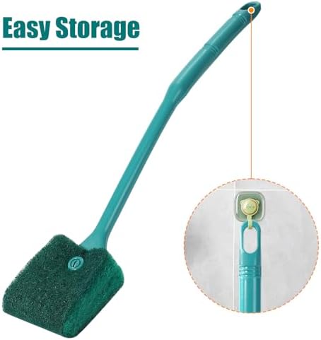 AQUANEAT Fish Tank Cleaning Tools, Aquarium Double Sided Sponge Brush, Algae - Image 3