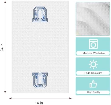 Chinoiserie Initial Kitchen Towels, Personalized Kitchen Towels, Personalized - Image 6