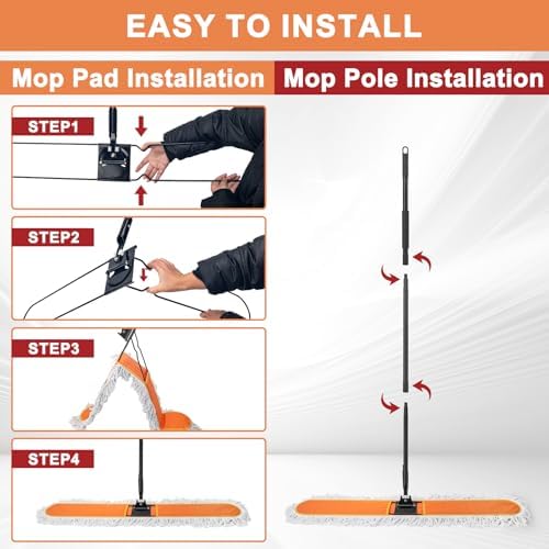 48" Commercial Dust Mop, Heavy Duty Floor Duster - Image 6