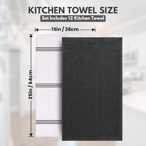 Infinitee Xclusives Kitchen Towels -12 Pack - Image 4