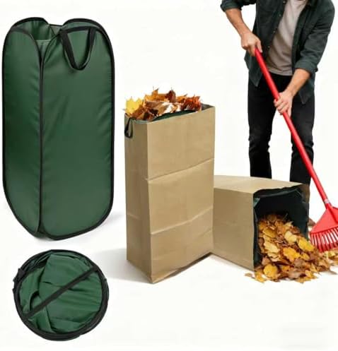 2Pack Reusable Pop-Up Leaf Bag Funnel by Unknown