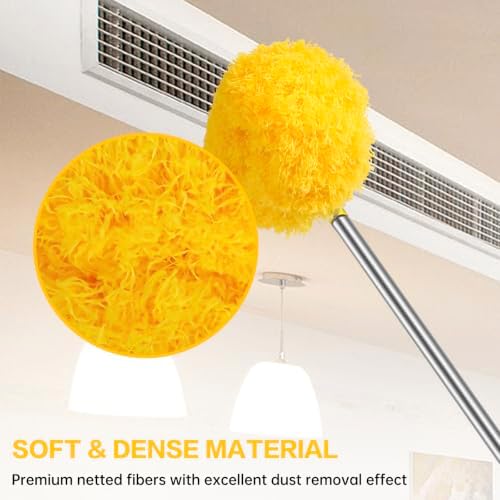 Ceiling Fan Cleaner Duster Reusable Microfiber Ceiling Fan Blade Cleaner - Image 5