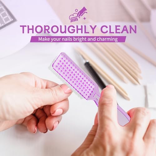 SQULIGT 12 Pcs Handle Grip Cleaning Brushes, Hand Fingernail Nail Scrub - Image 4
