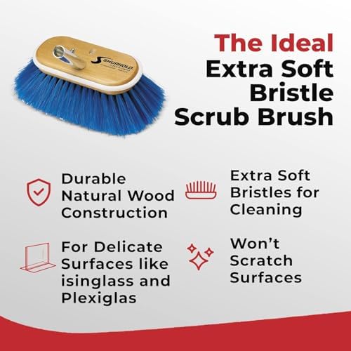 Shurhold 6" Nylon Extra Soft Bristles Deck Brush - Image 5