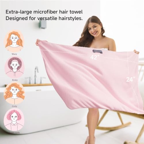 Microfiber Hair Wrap Towel for Women, Quick-Dry & Absorbent - Image 3
