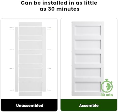 SMARTSTANDARD 38in x 84in Sliding Barn Door - Image 6