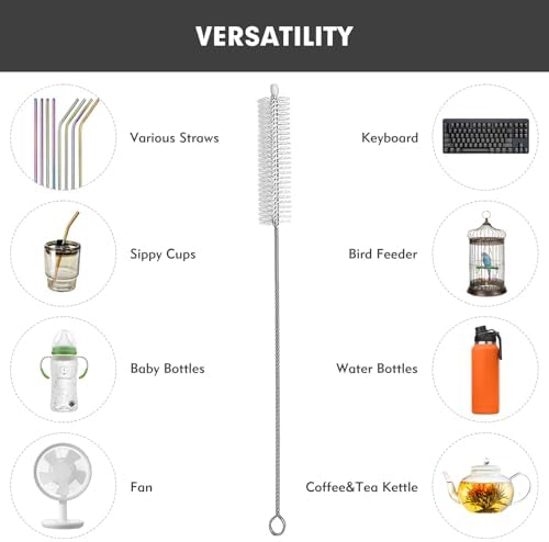 18 Pack Extended Handle Straw Cleaner Brushes - Image 6