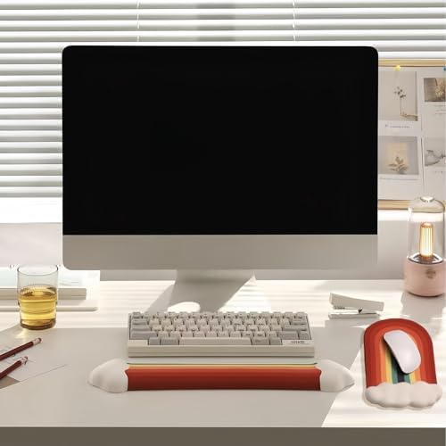 Cute Rainbow Mouse Pad with Wrist Rest - Image 7