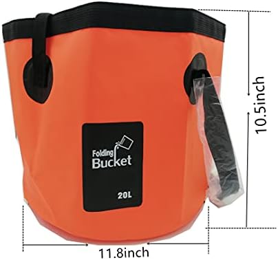 MIZORLIE Collapsible Buckets, Camping Water Storage Container 5 Gallon Portable - Image 2