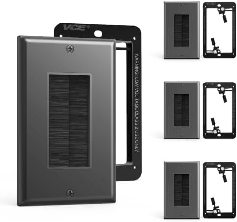 VCE Brush Wall Plate Cable Pass Through by VCE