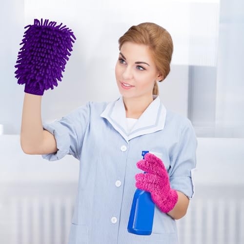 Potchen 6 Pcs Microfiber Dusting Mitt Glove - Image 5