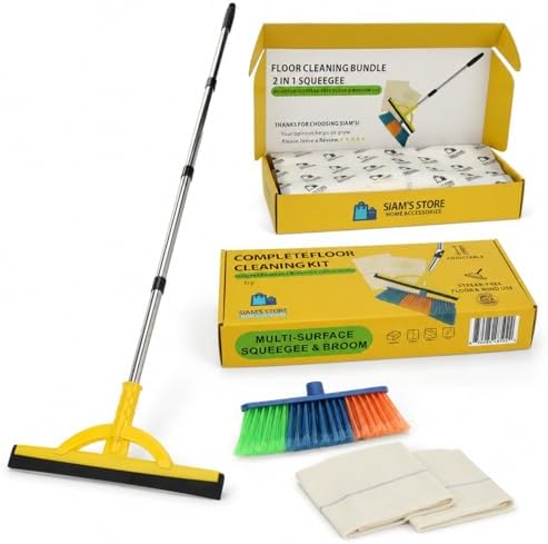 2-in-1 Floor Squeegee & Broom Kit - Image 3
