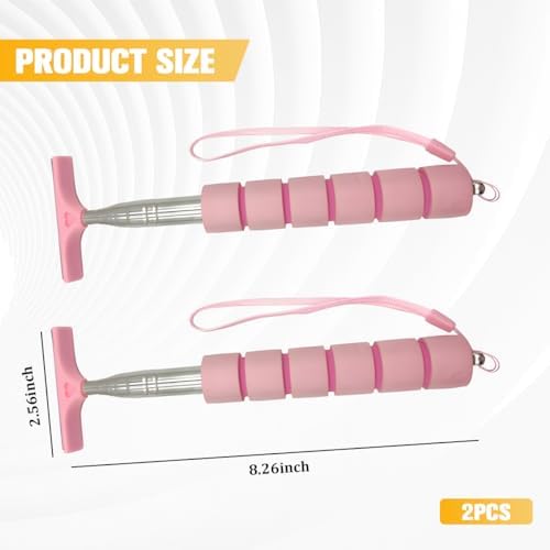 2PCS Car Side Mirror Squeegee, Retractable Vehicle Rear View Mirror Cleaning - Image 2