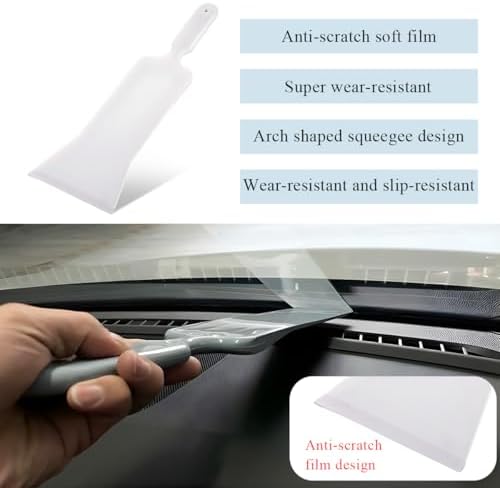 Yourkar 2 PCS Car Paddle Bulldozer Squeegee, Long Handle Window Tint Film - Image 4