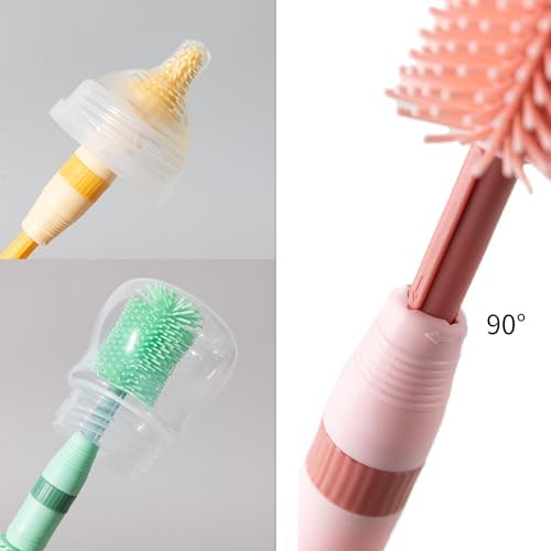 Small Silicone Baby Bottle Brush - Image 4